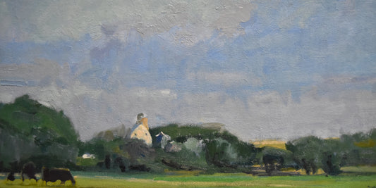 3 Cows and Blue Skies