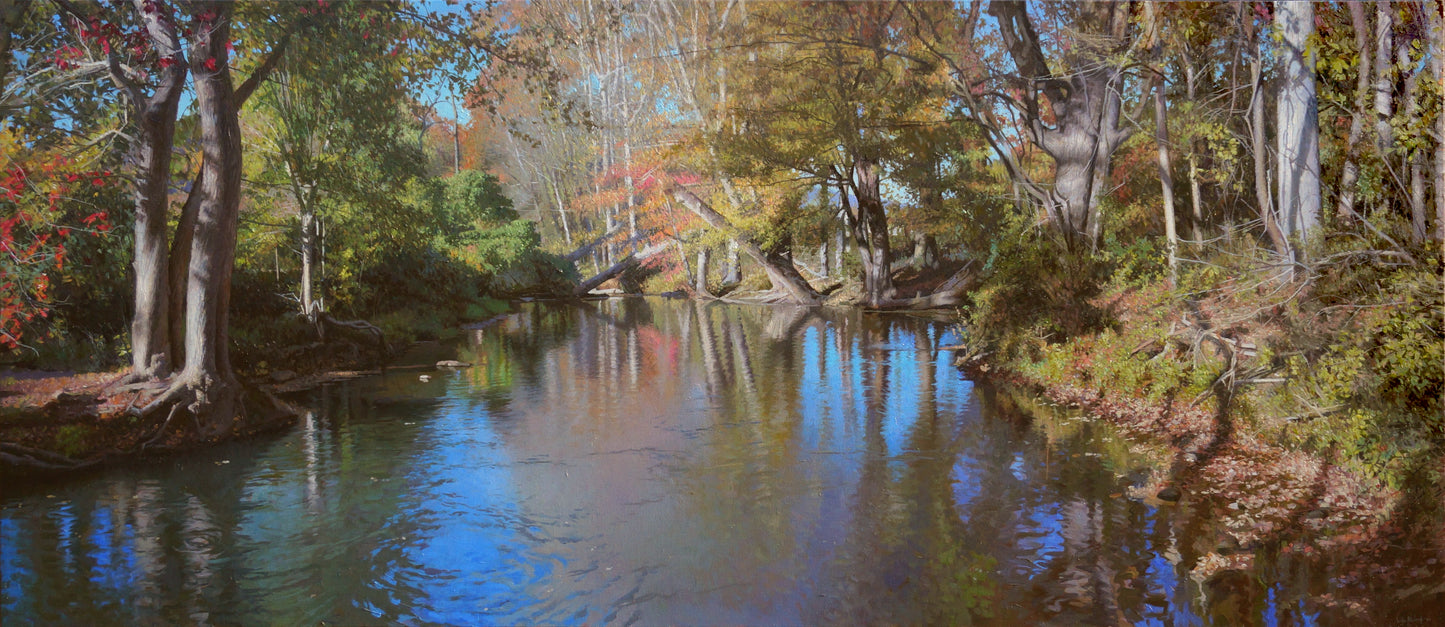 Autumn Creek Evening Shadows