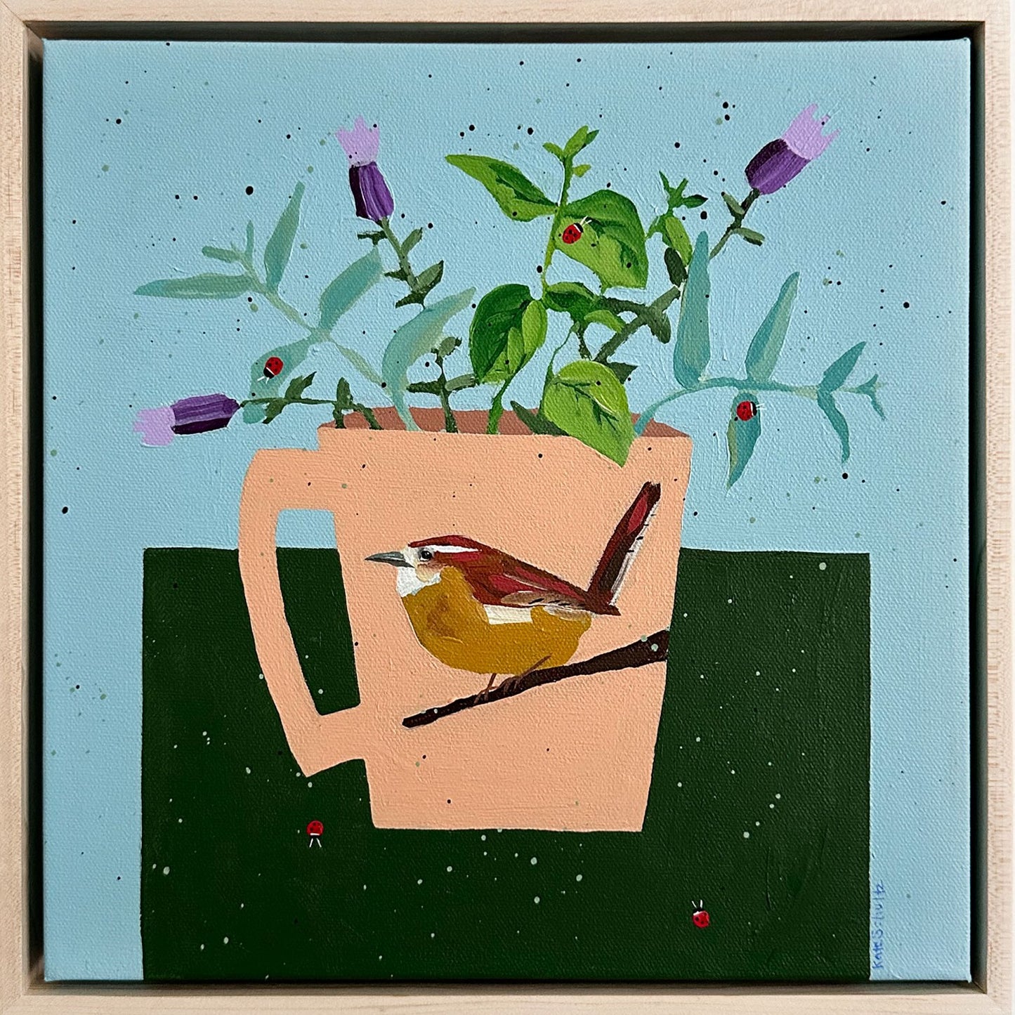 Herbs in a Wren Mug