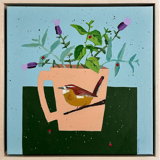 Herbs in a Wren Mug