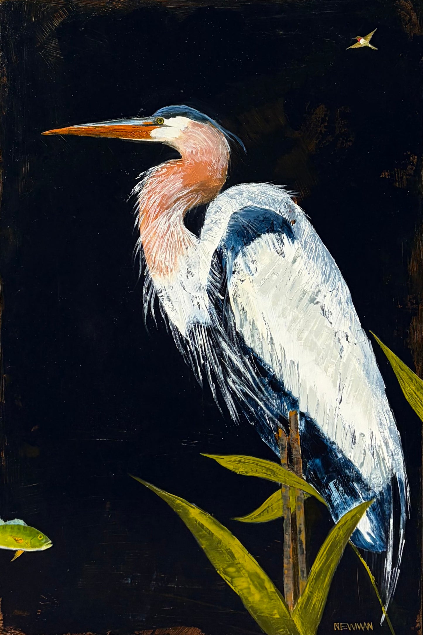 Heron in Black