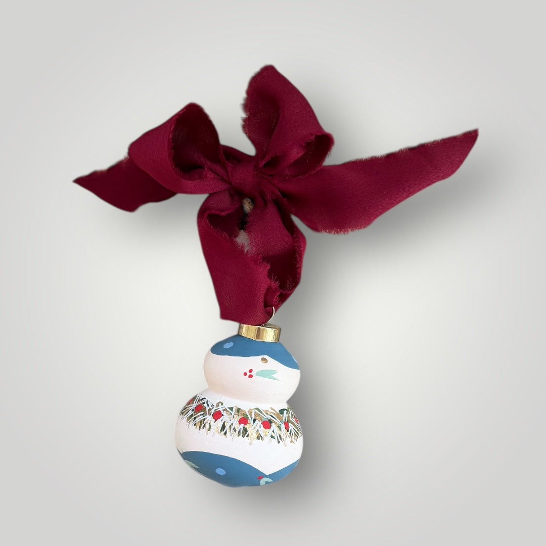 Holiday Bauble Red Ribbon