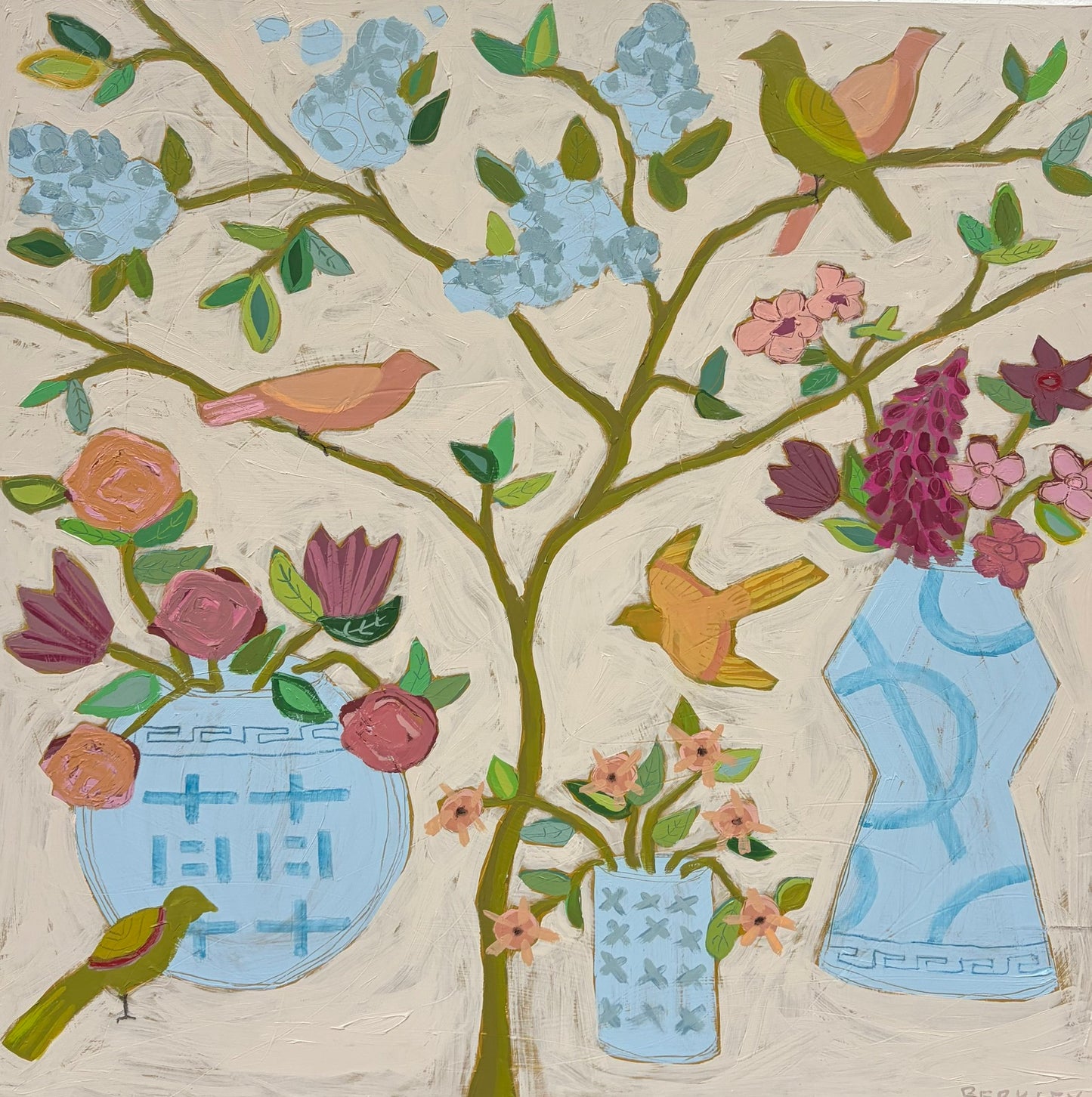 Hydrangea and Vases
