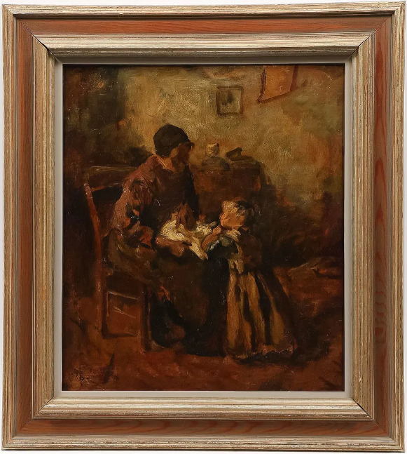 Dutch Interior Scene, Circa 1900