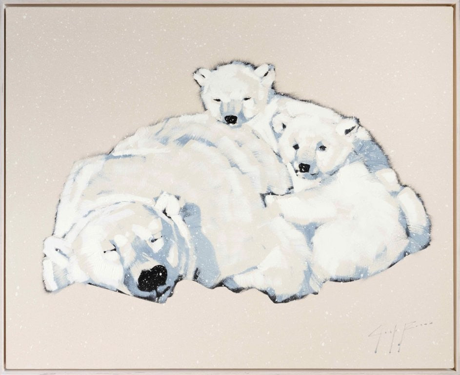Mom and Her Cubs Napping