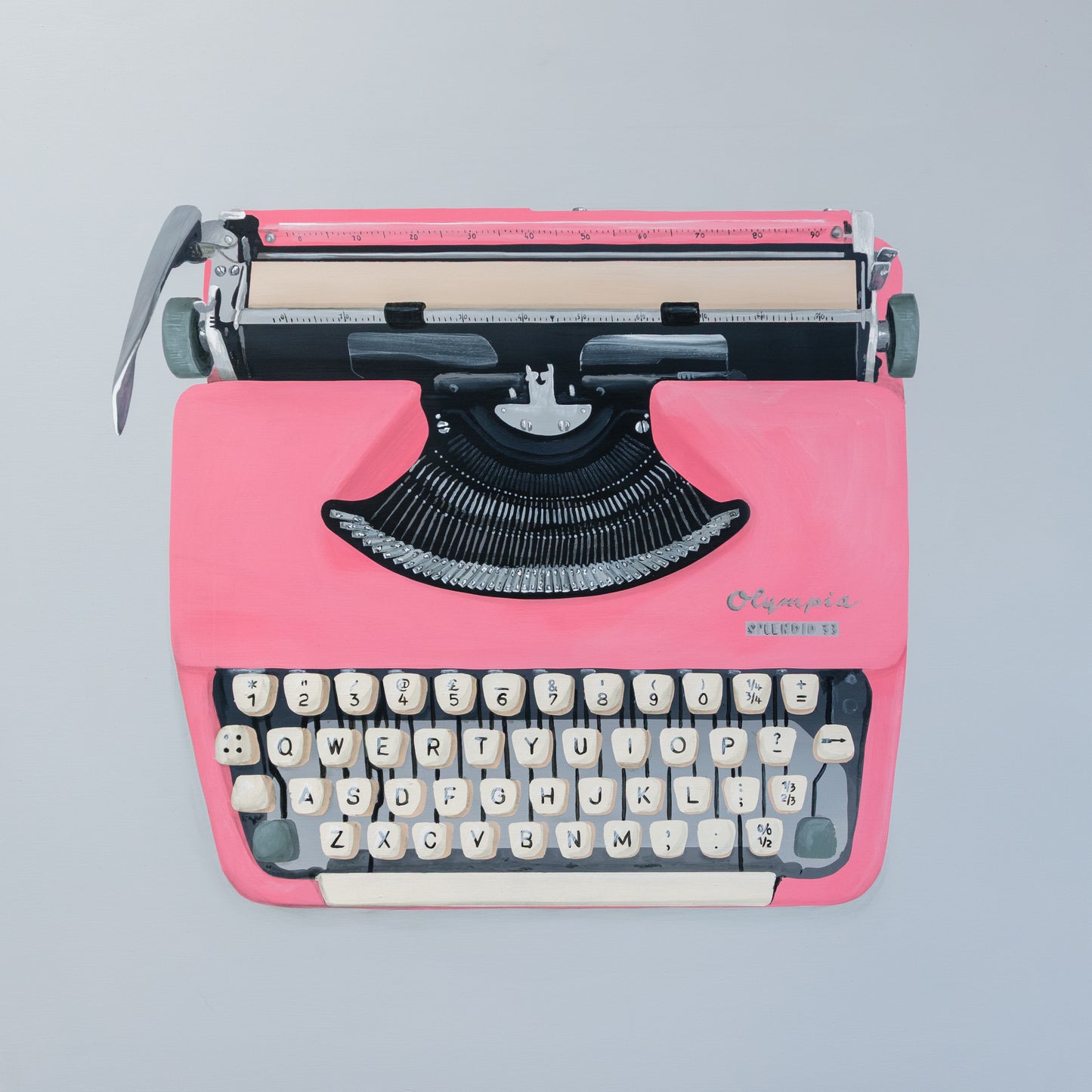 Pink Olympia Splendid 33Typewriter