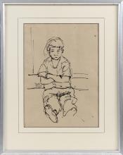 Portrait of a Seated Boy