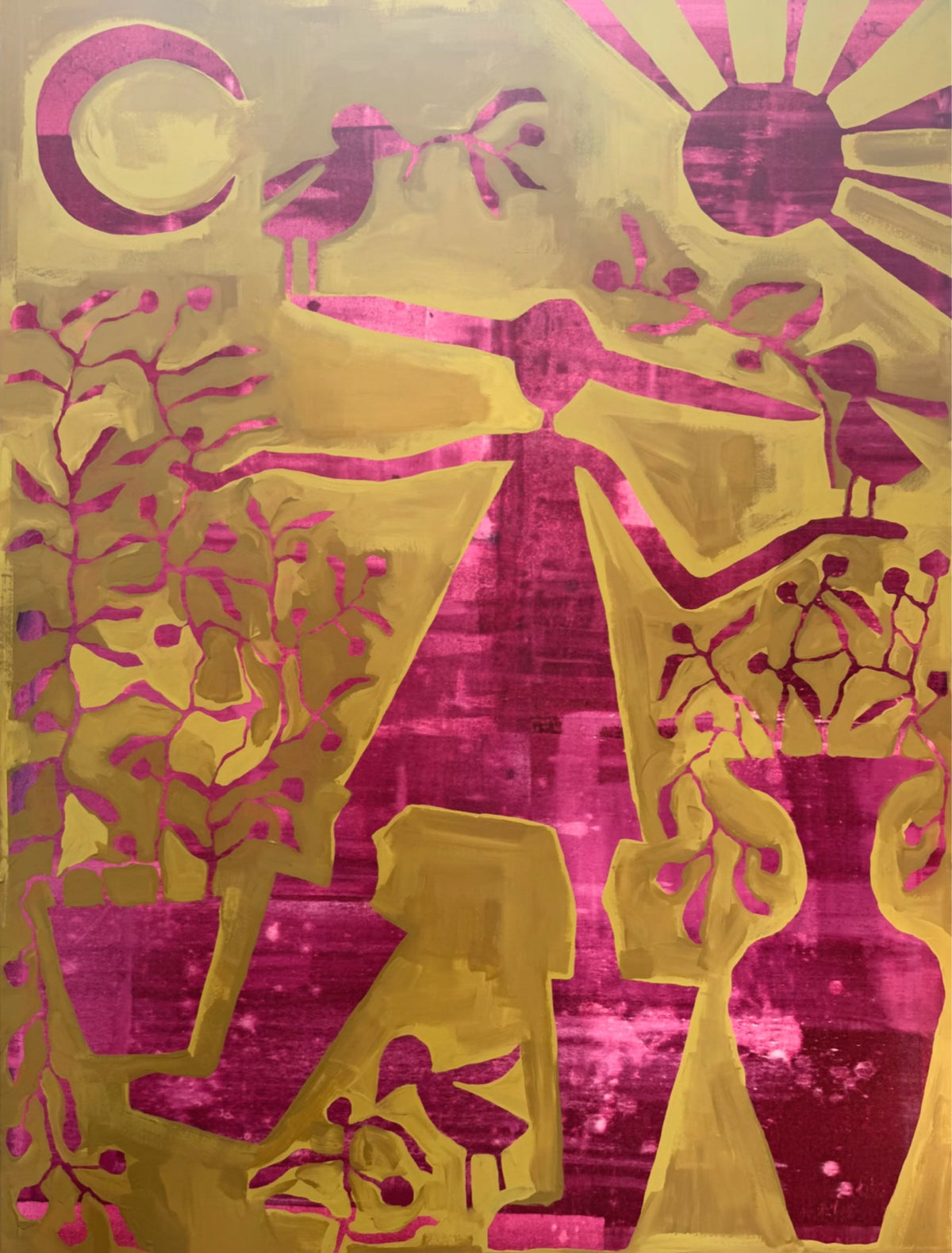Patient Gardner in Plum and Chartreuse 2