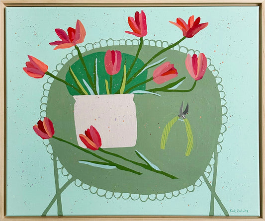 Pink Tulips from the Garden