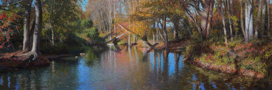 Autumn Creek Evening Shadows Study
