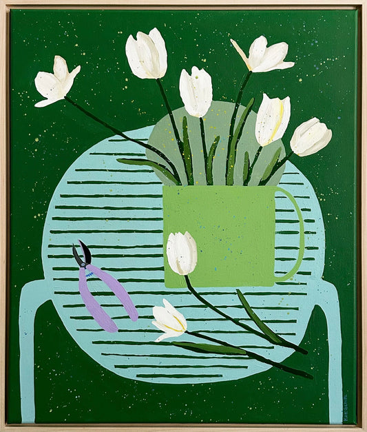 White Tulips from the Garden