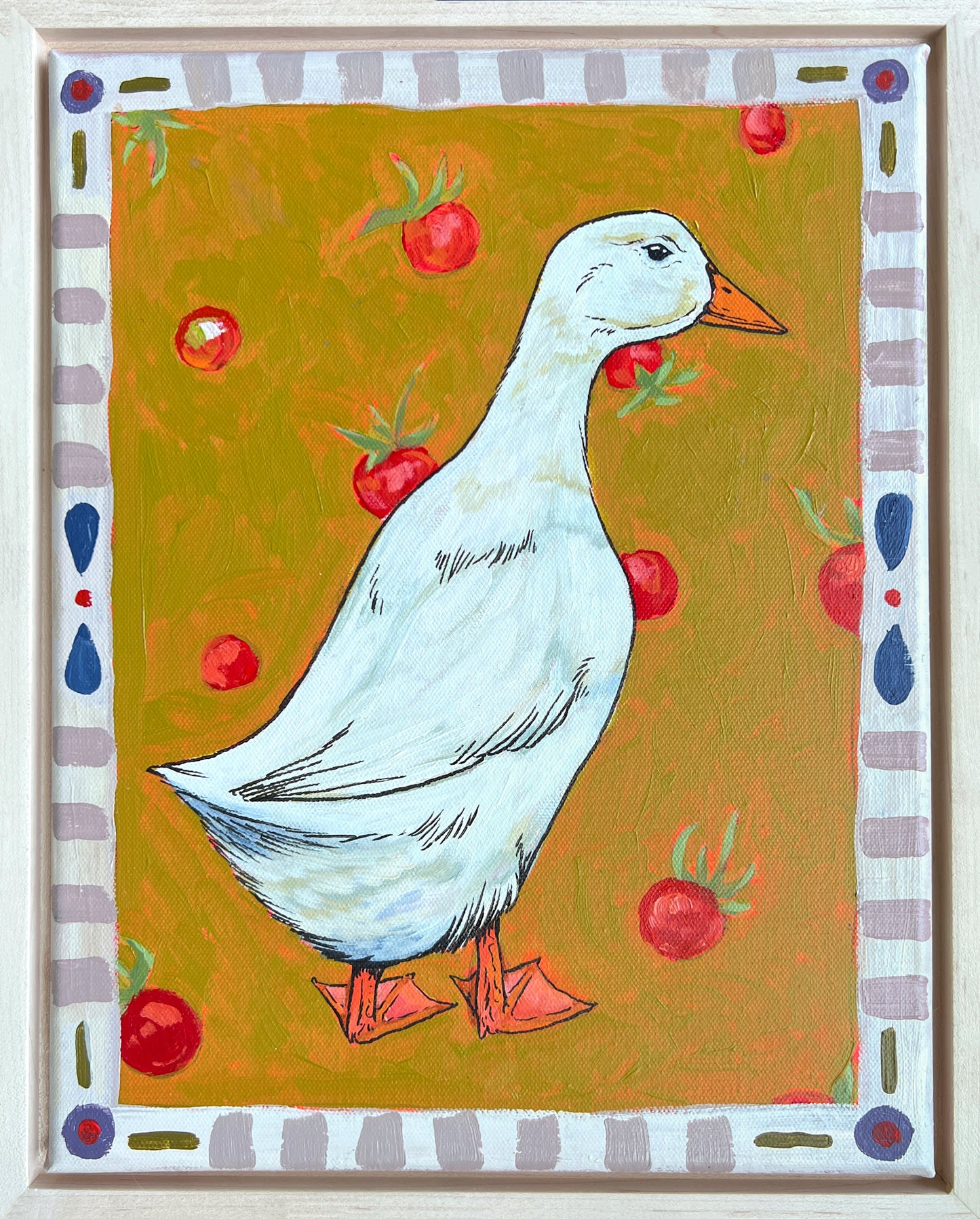 A Duck with Snacks