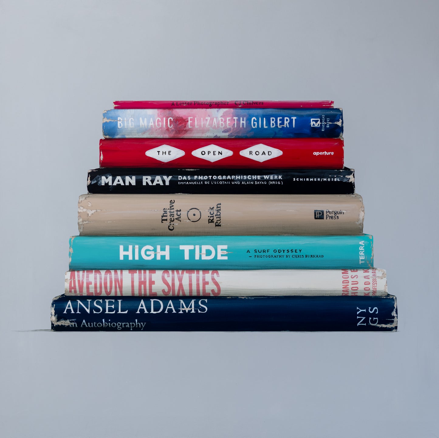 Ansel Adams Book Stack