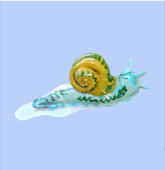 Blue and Green Snail