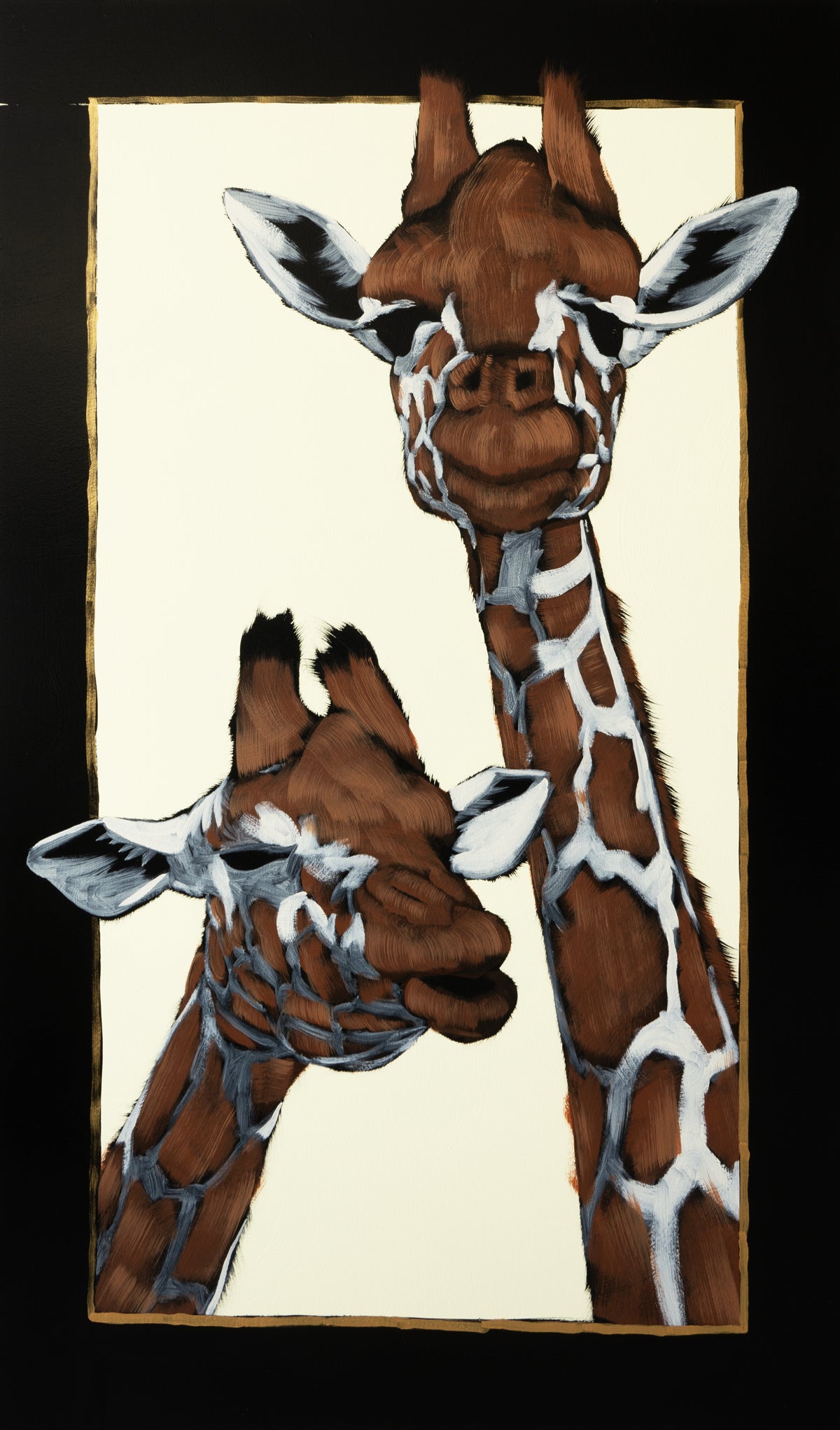 Giraffe in Gilded Frame