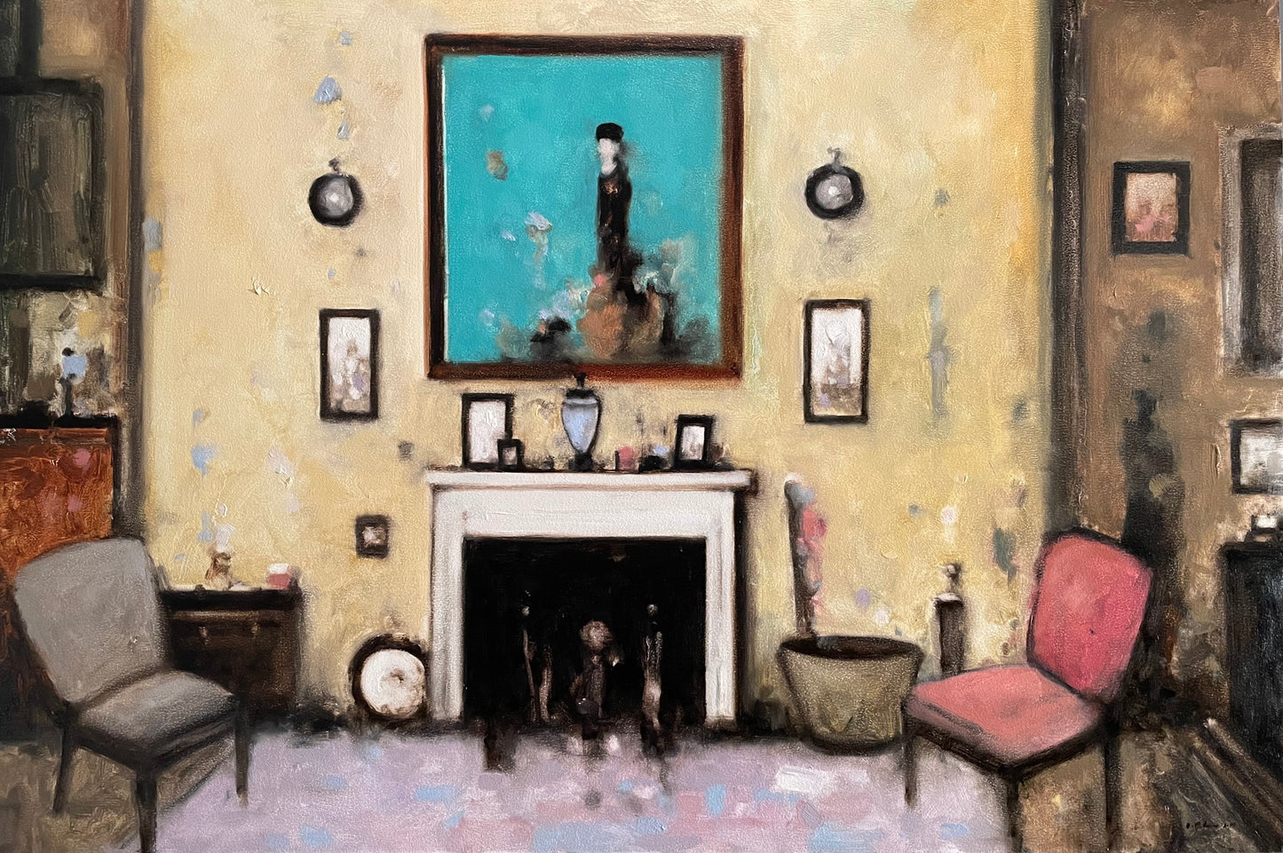 Interior with Blue Vase