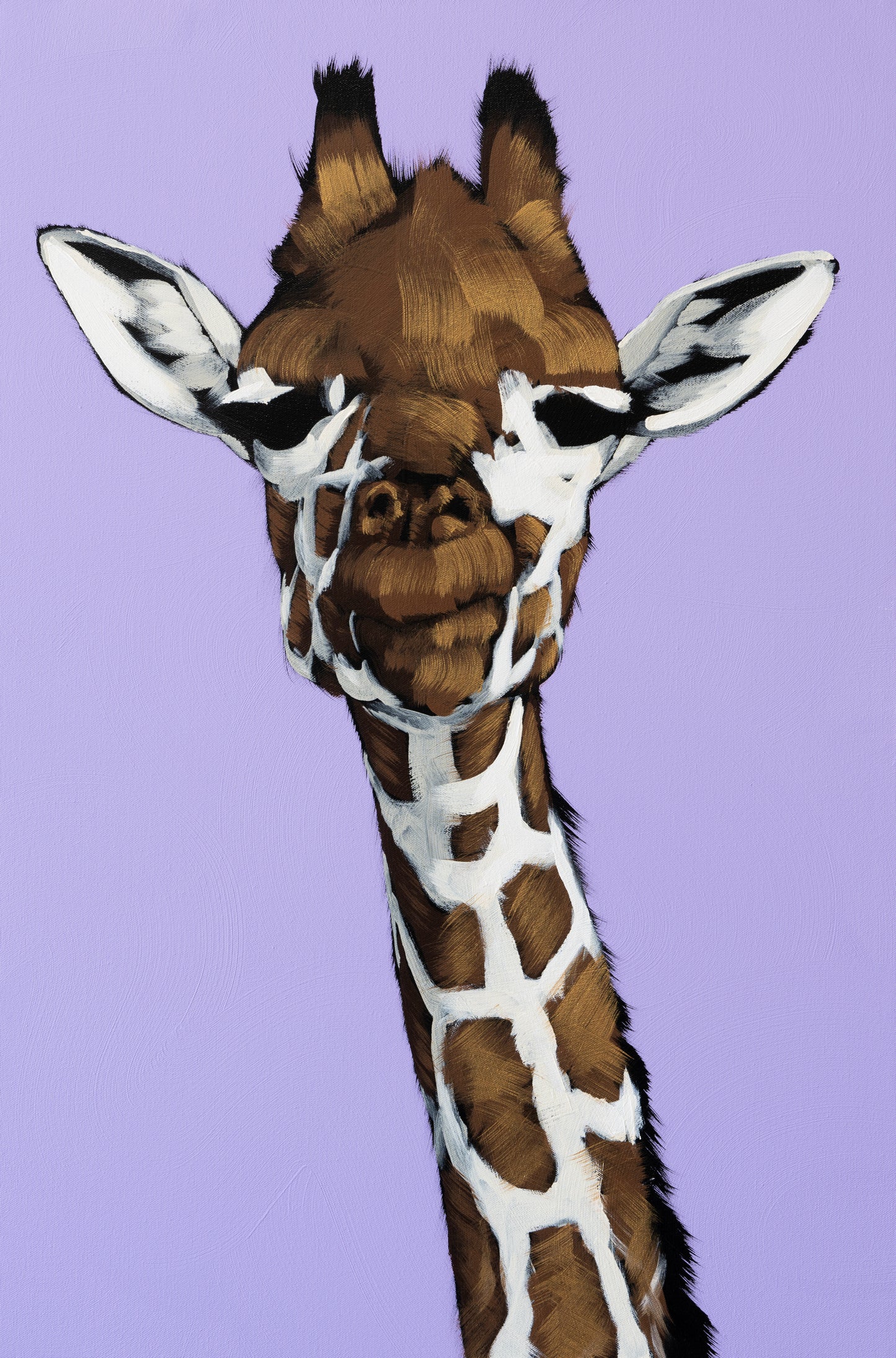 Giraffe on Purple