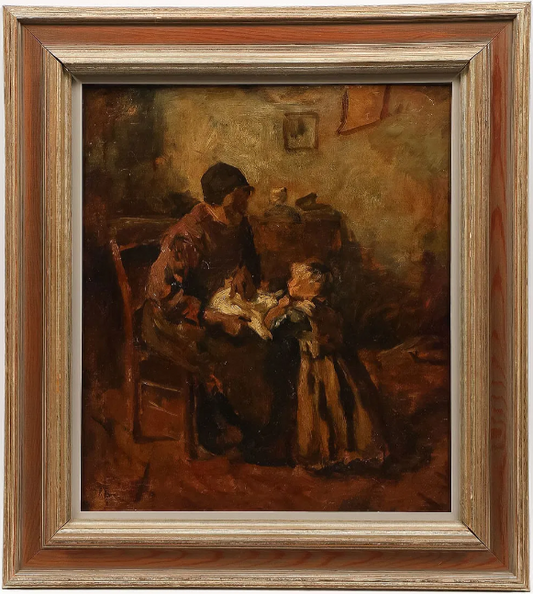 Dutch Interior Scene, Circa 1900
