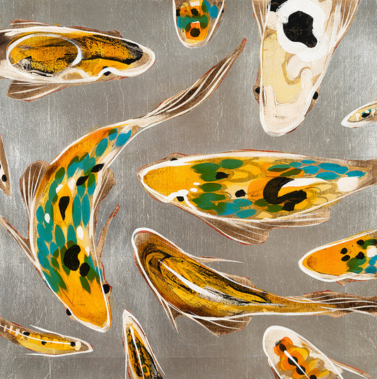 Koi on Silver