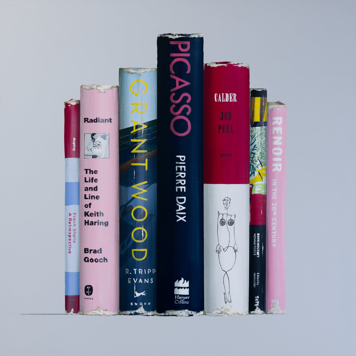 Picasso Haring Book Stack
