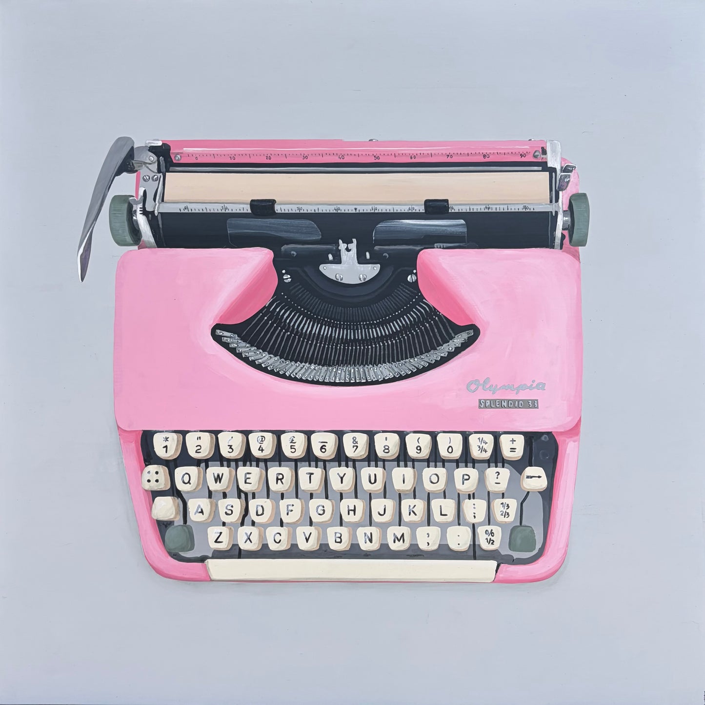Pink Olympia Splendid 33Typewriter