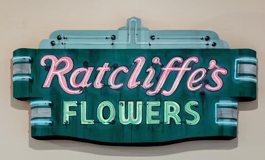 Ratcliffe's Flowers Neon Sign