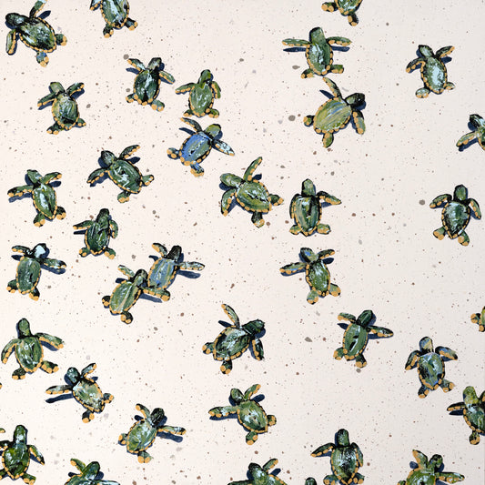 Sea Turtles on White Sand I