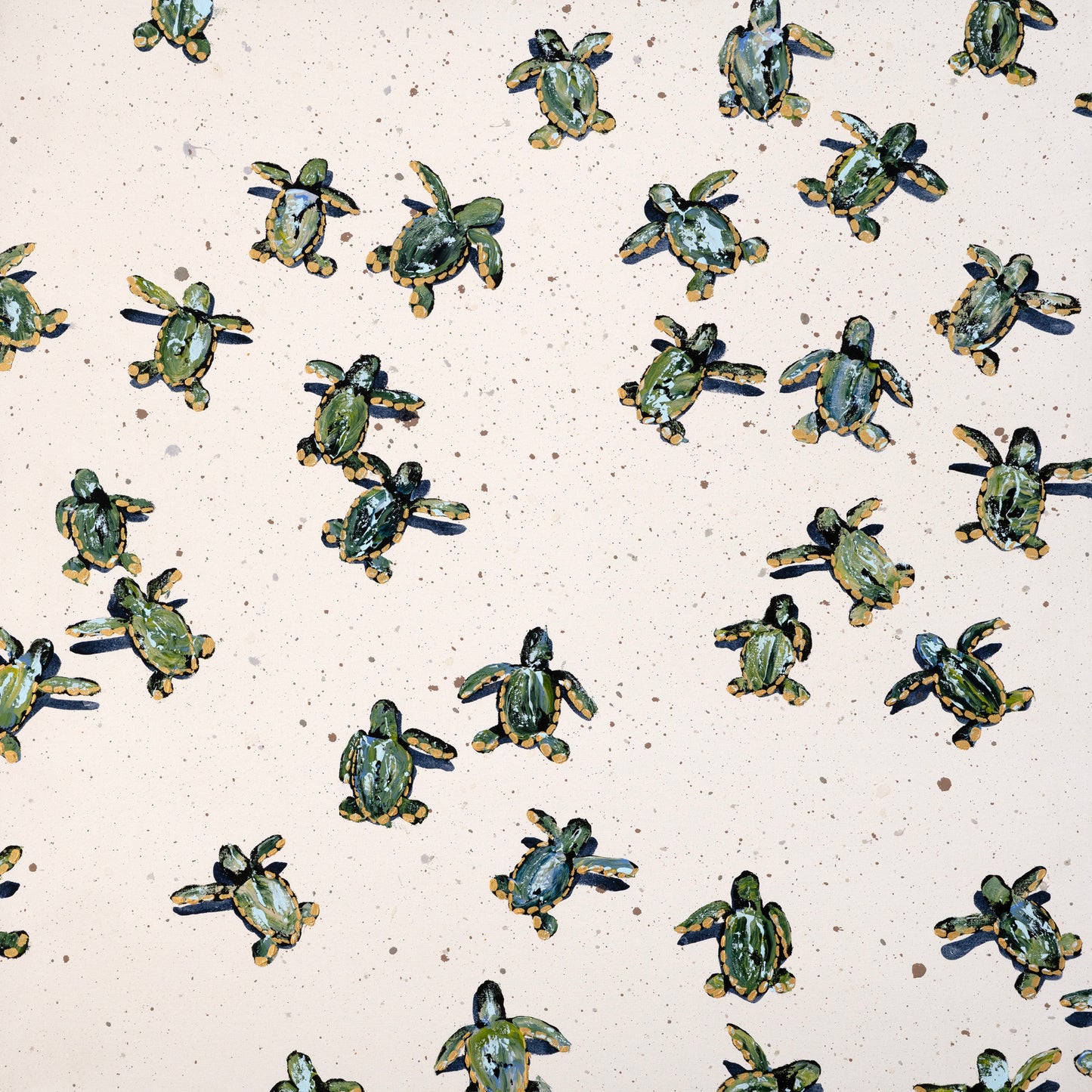 Sea Turtles on White Sand II