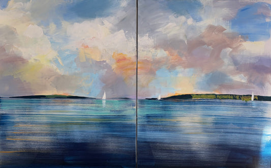 Sea Glass (Diptych)