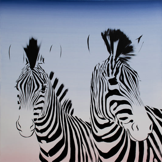 Two Zebra on Sunrise