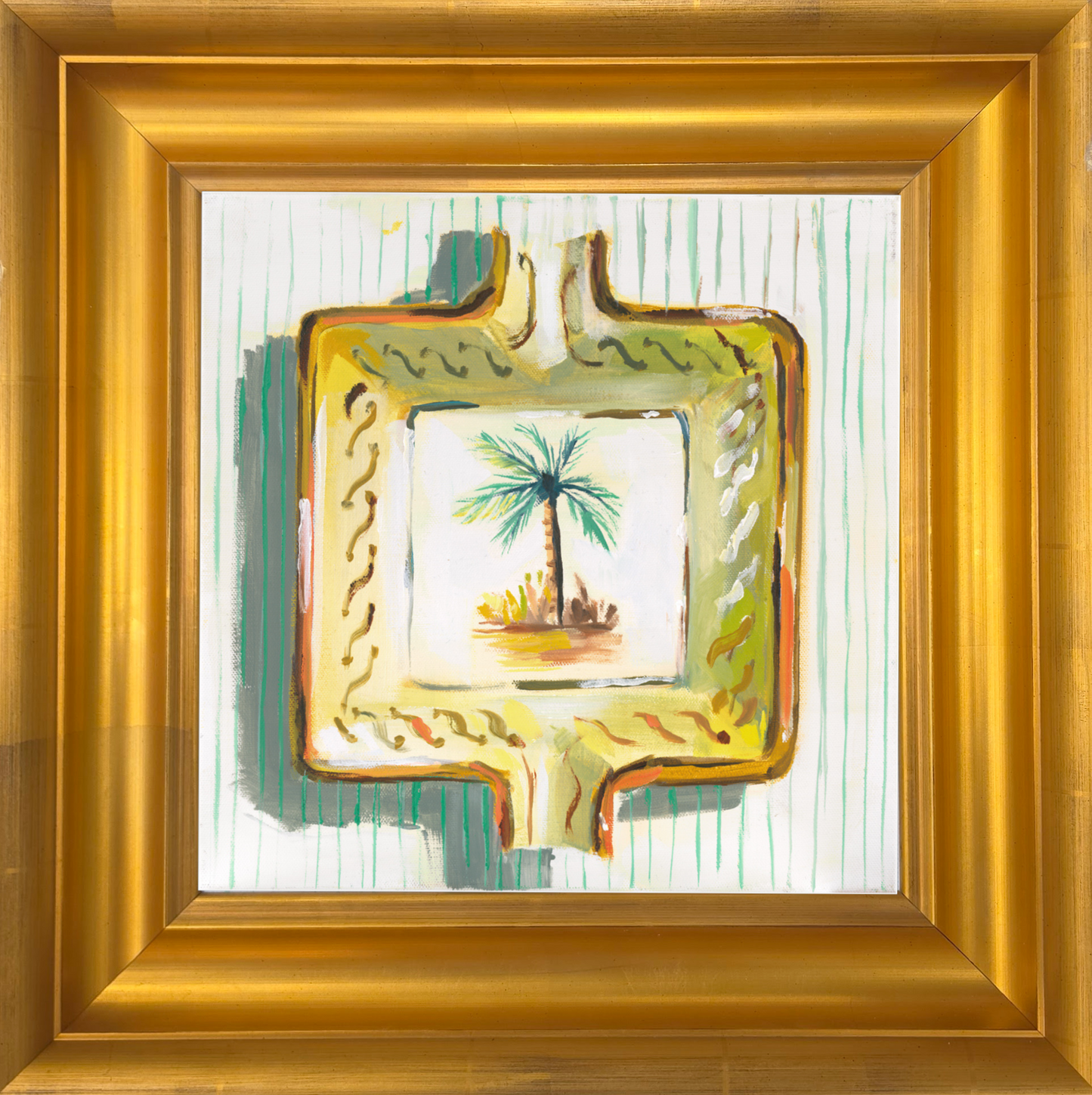 Vintage Cigar Ashtray Palm Tree