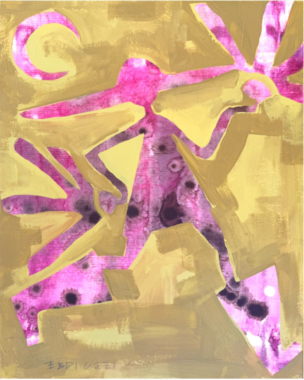 Garden Gal in Plum and Chartreuse
